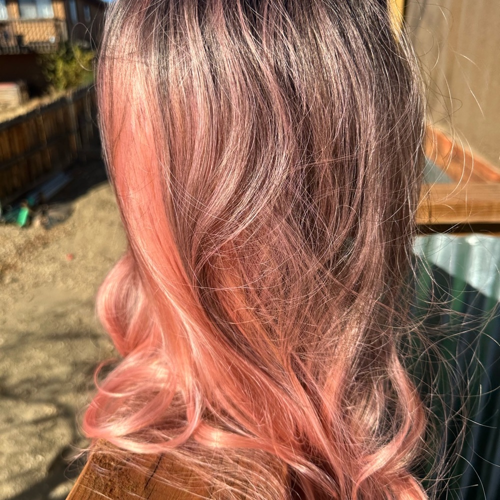 Pink Ombre Wig - Picture 2 of 4